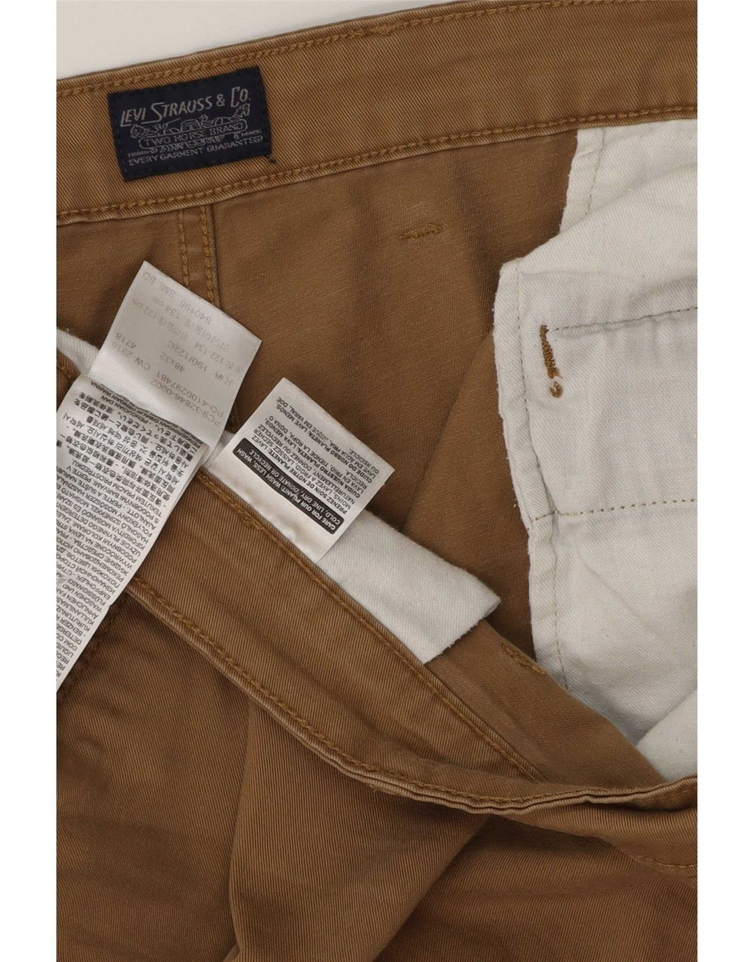 Męskie zwężane spodnie cargo Levi's W48 L32 Brązowa bawełna