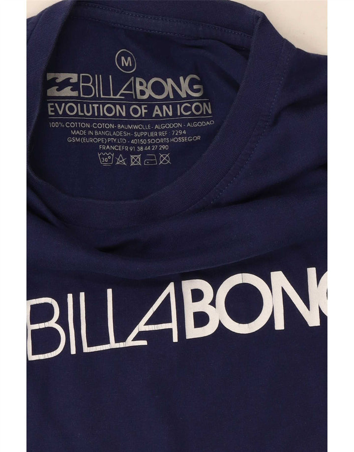 Męska koszulka z grafiką Billabong, średnia, granatowa bawełna