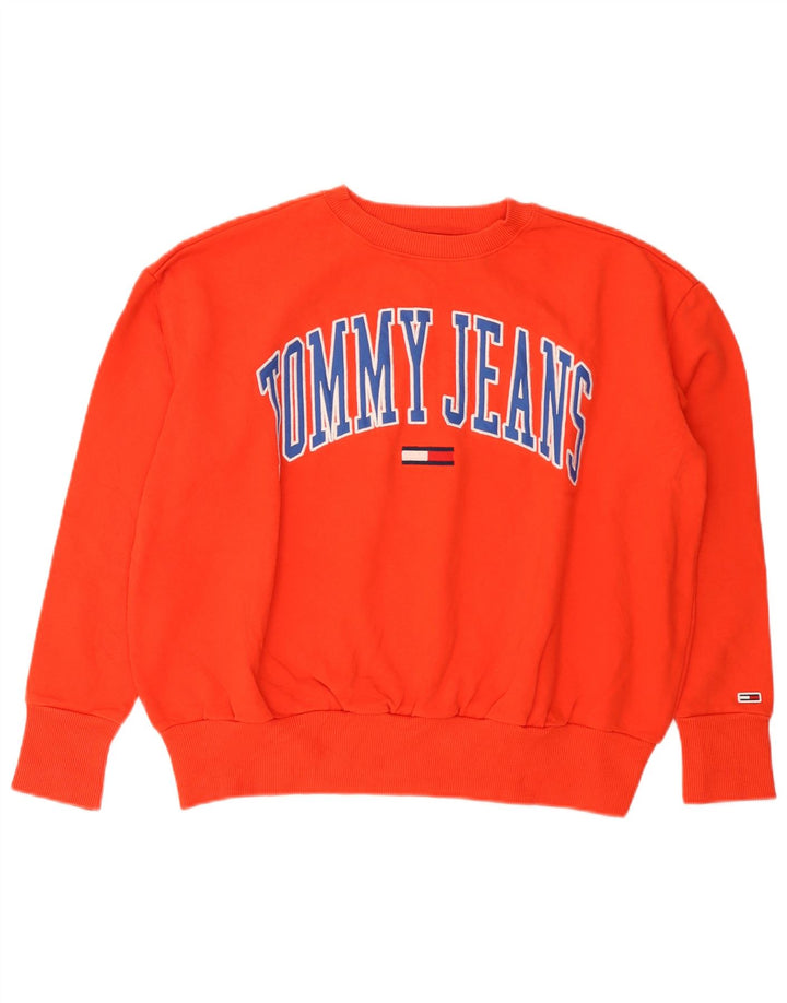 Damska bluza z grafiką Tommy Hilfiger UK 14, średnia pomarańcza