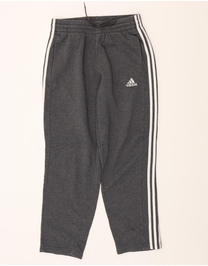 Męskie spodnie dresowe ADIDAS, średnioszare, bawełniane