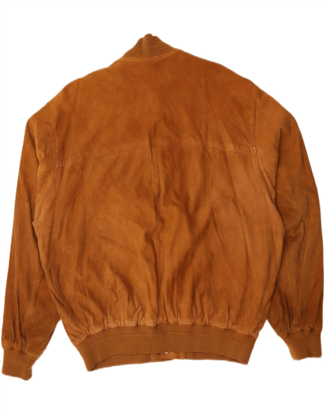 Vintage męska zamszowa kurtka bomber IT 58 4XL brązowa skóra