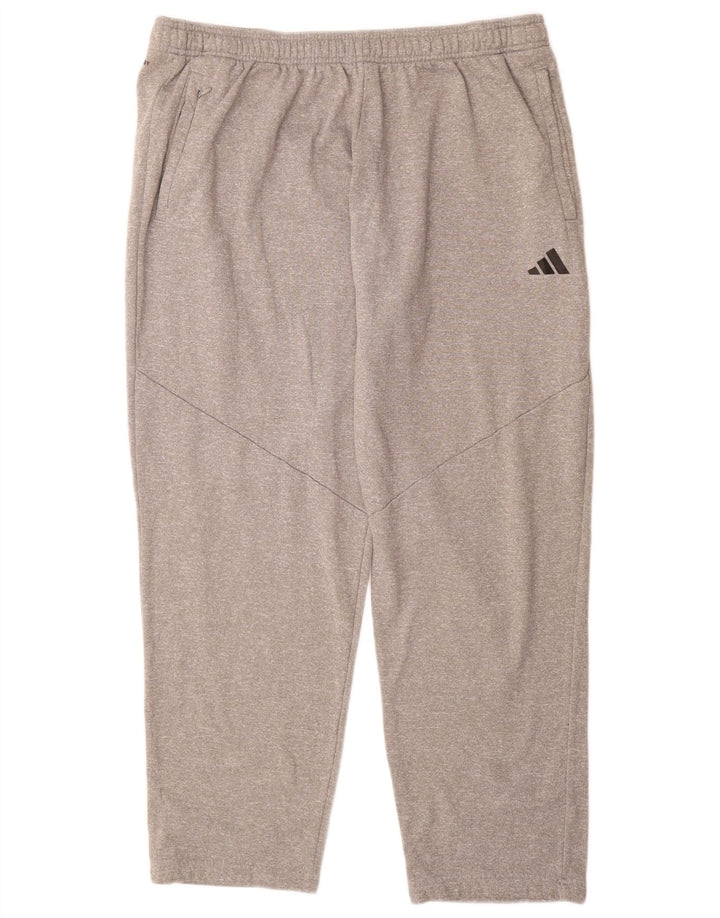 ADIDAS Mens Tracksuit Trousers 2XL  Grey Polyester