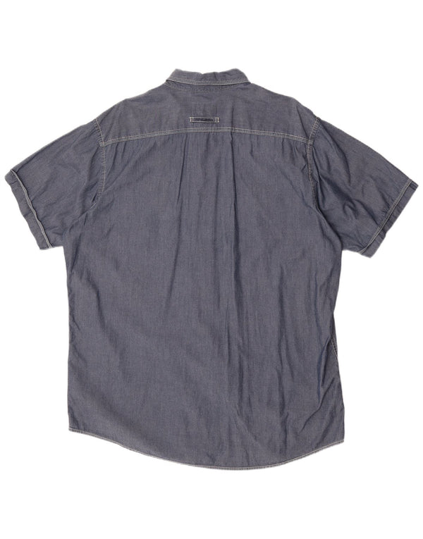 Koszula męska Camel Active o nowoczesnym kroju 2XL, granatowa, bawełniana