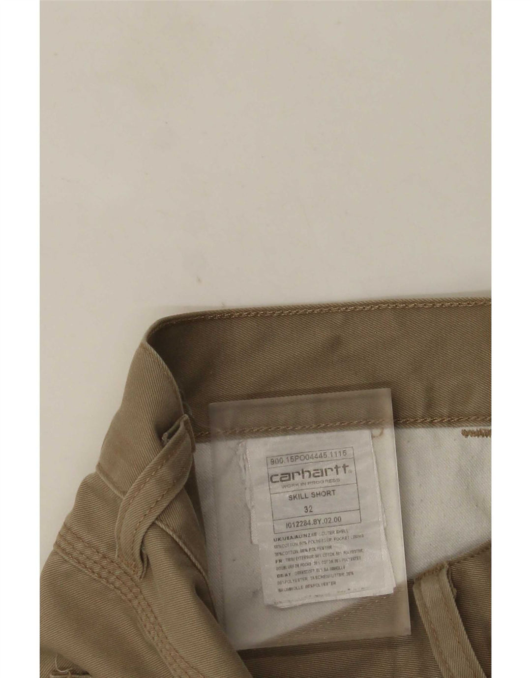 Męskie szorty Carhartt W32 w kolorze średniej beżowej bawełny