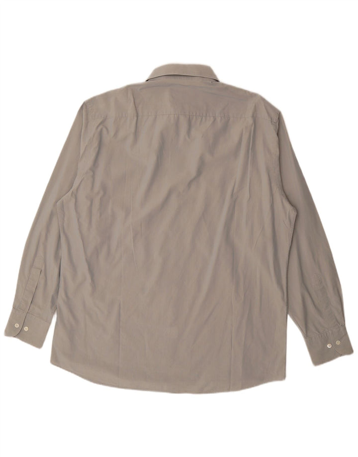 HUGO BOSS Mens Shirt Size 42 16 1/2 Large Grey Cotton Classic