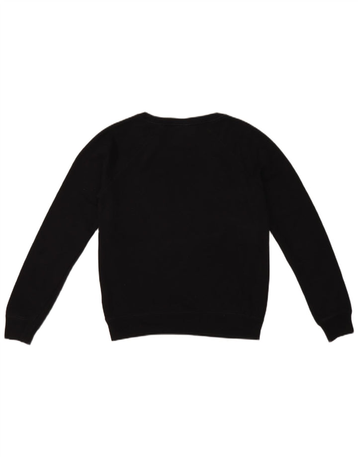 Nike Damska Bluza Oversize z Krótkim Długościowo Nadrukiem UK 10 Mała Czarna