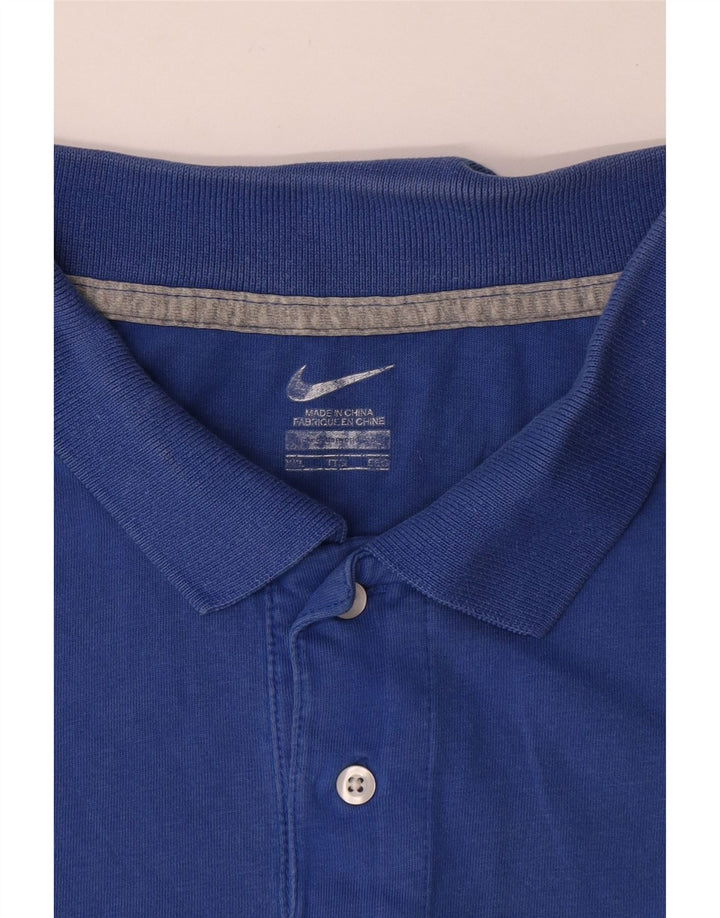 Męska koszulka polo Nike 2XL, niebieska, bawełniana