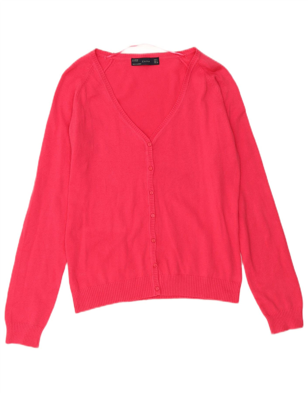 Sweter damski Zara Cardigan UK 14, duży, różowy