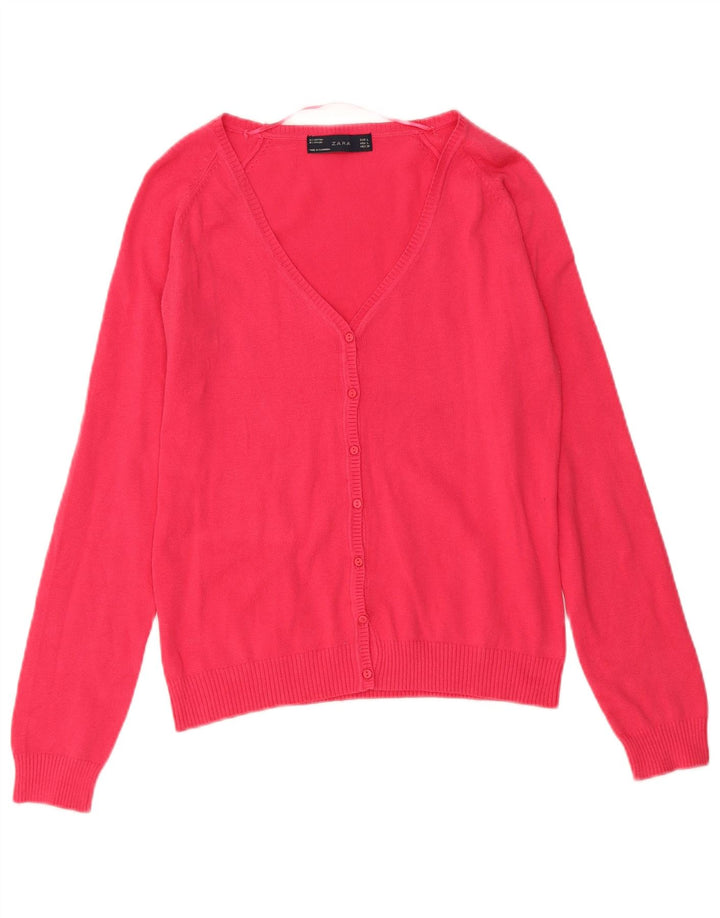 Sweter damski Zara Cardigan UK 14, duży, różowy