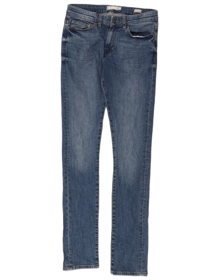 BENCH Mens Skinny Jeans W29 L34 Blue Cotton