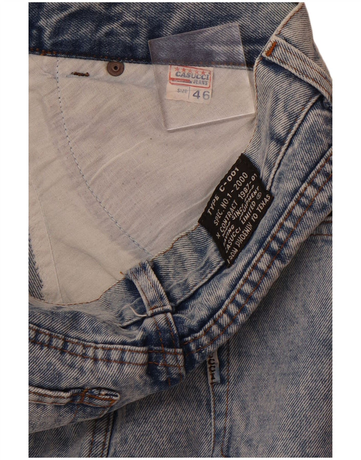 Damska spódnica jeansowa Casucci IT 46 Large W30 Niebieska bawełna