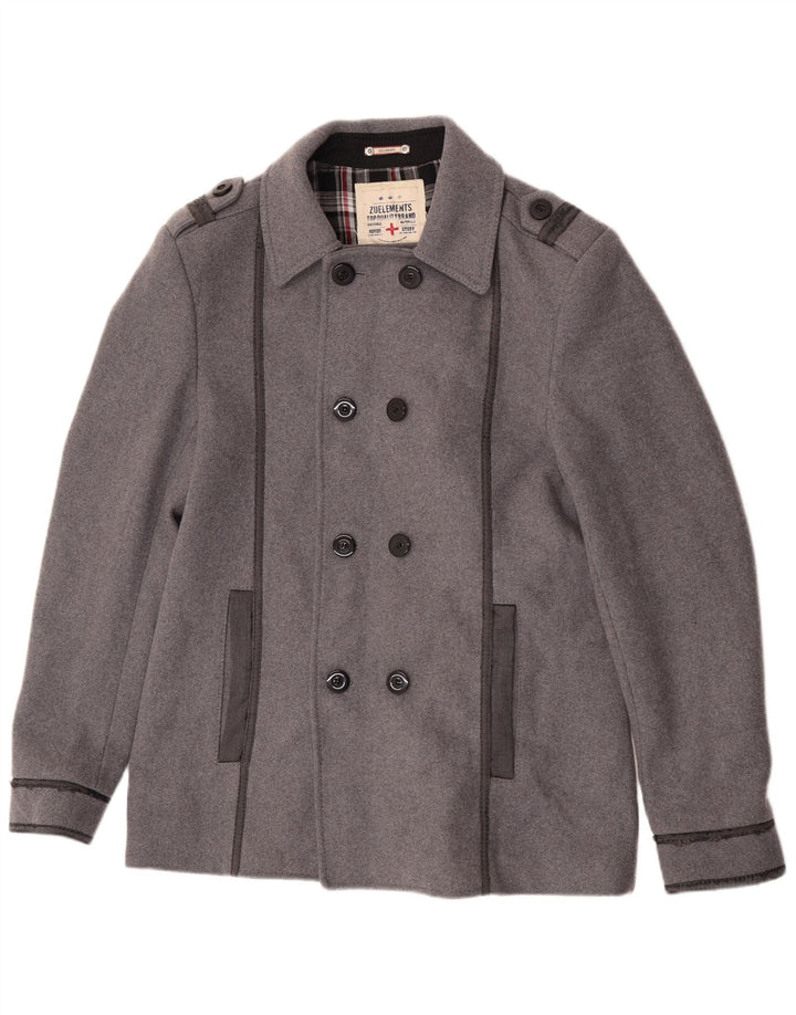 Płaszcz męski Zu Elements, UK 42 XL, szara wełna