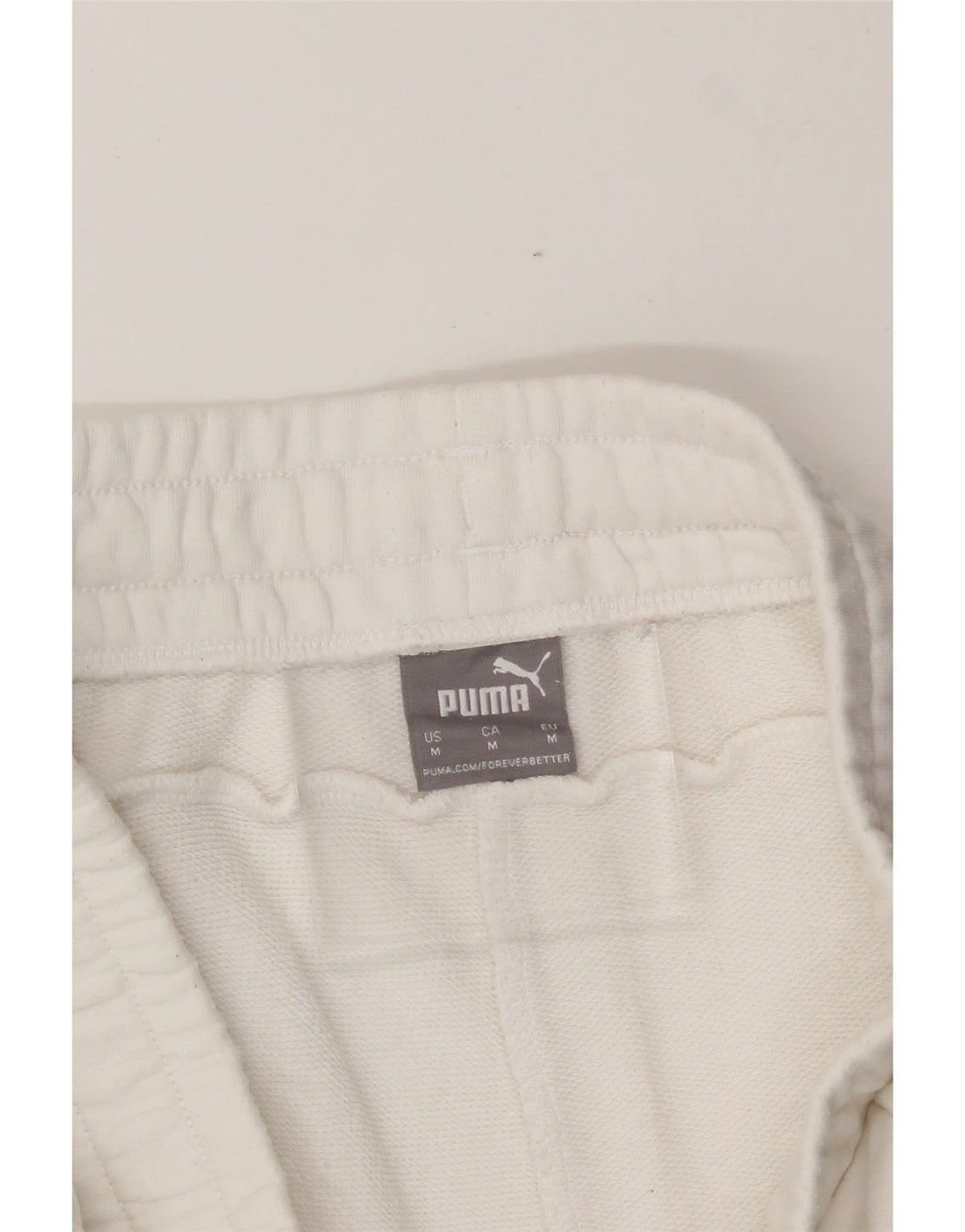 PUMA Mens Graphic Sport Shorts Medium White Vintage Puma and Second-Hand Puma from Messina Hembry 
