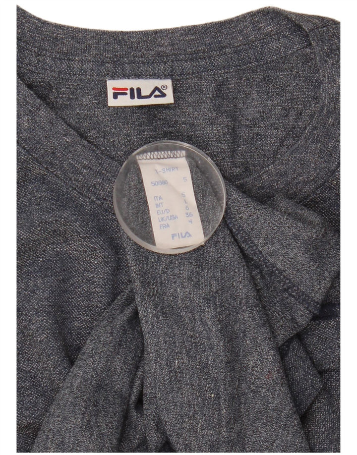 T-shirt męski Fila, duży, granatowy, bawełniany