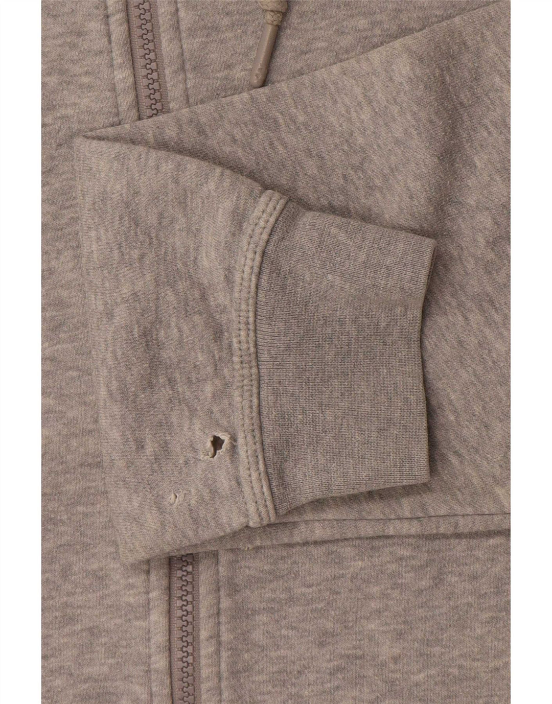 Męski sweter z kapturem i zamkiem błyskawicznym Nike, mały, szary, z bawełny w cętki