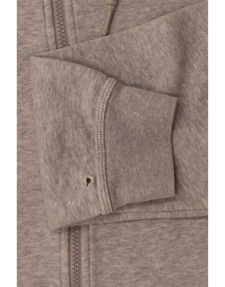 Męski sweter z kapturem i zamkiem błyskawicznym Nike, mały, szary, z bawełny w cętki