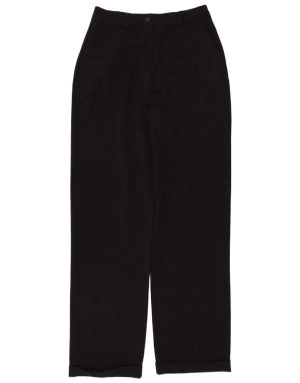 Spodnie damskie Max Mara Weekend z wysokim stanem, rozmiar 10 W27 L31, czarne
