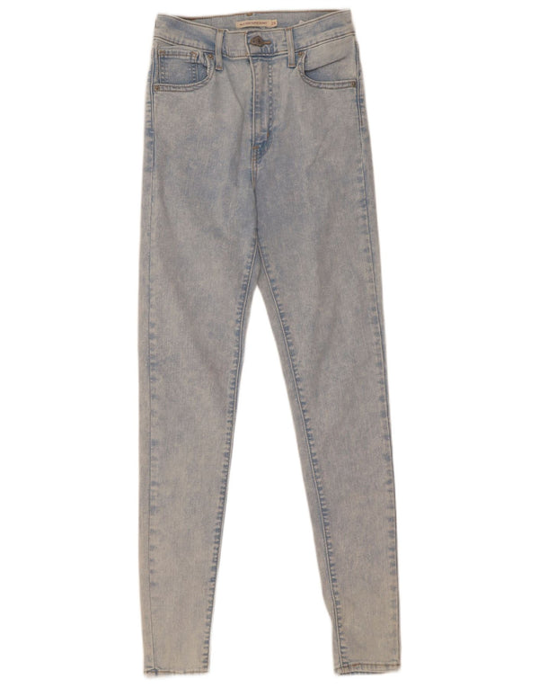 Damskie jeansy Levi's Mile High Super Skinny W26 L30 Niebieska bawełna