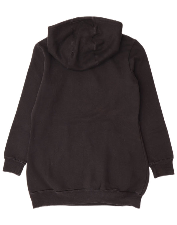 Damska bluza z kapturem Adidas IT 46, duża, czarna, poliester