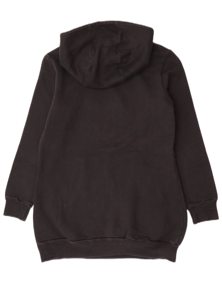 Damska bluza z kapturem Adidas IT 46, duża, czarna, poliester