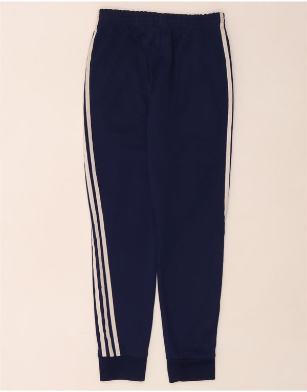 Adidas Męskie spodnie dresowe Joggery Średni granatowy poliester