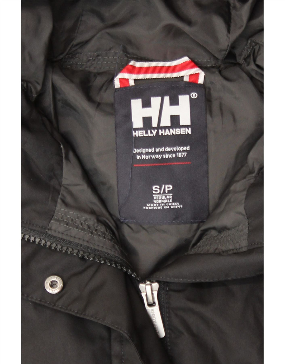 Damski ocieplany płaszcz z kapturem Helly Hansen UK 10, mały, czarny poliester