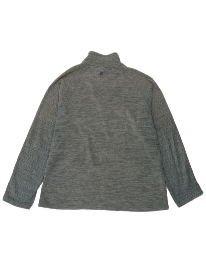 Męski sweter polarowy Mountain Warehouse z zamkiem błyskawicznym, średnioniebieski