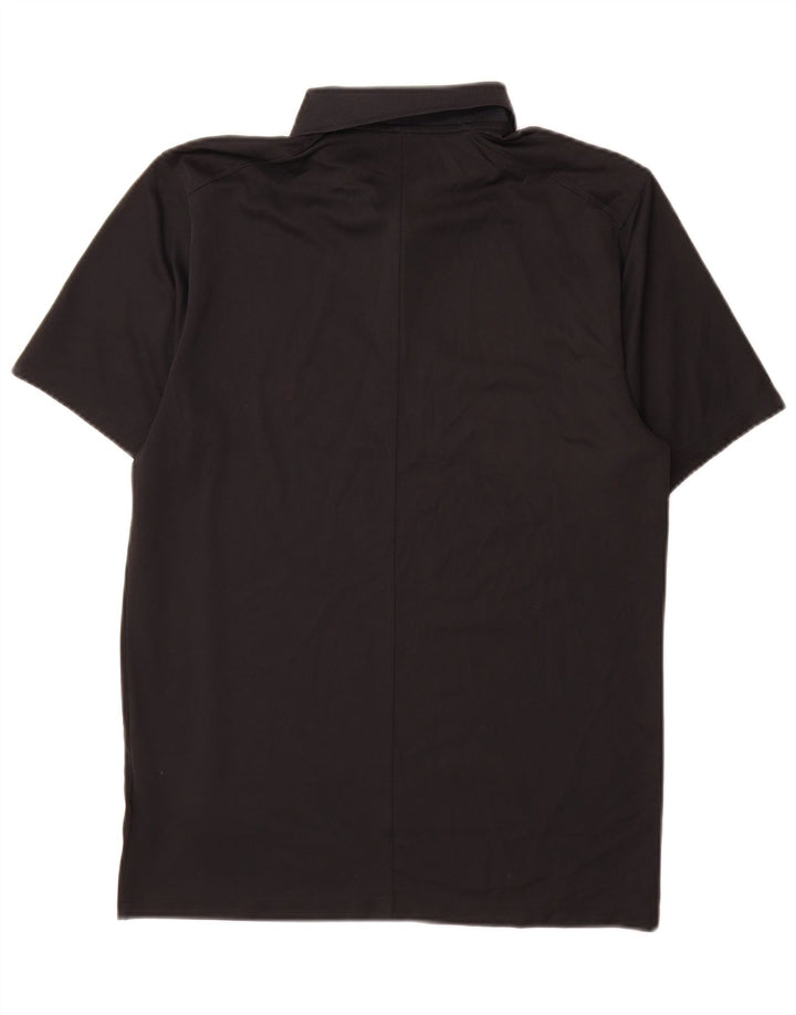 Męska koszulka polo Nike Dri Fit, mała, czarna, poliestrowa