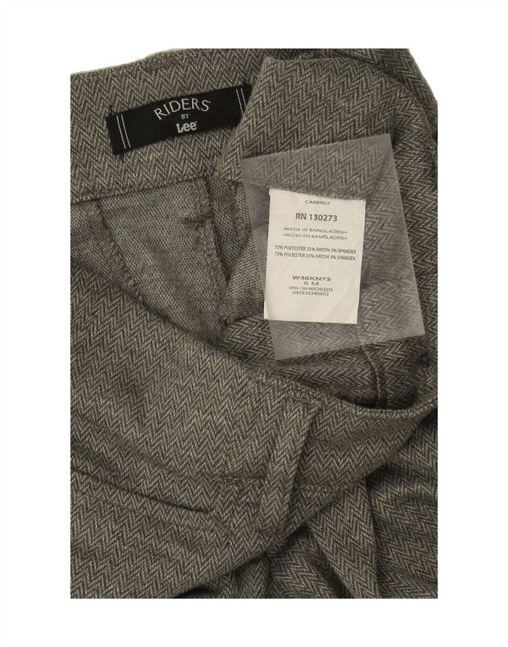 LEE Womens Riders Casual Trousers US 8 Medium W30 L28 Green Herringbone Vintage Lee and Second-Hand Lee from Messina Hembry 