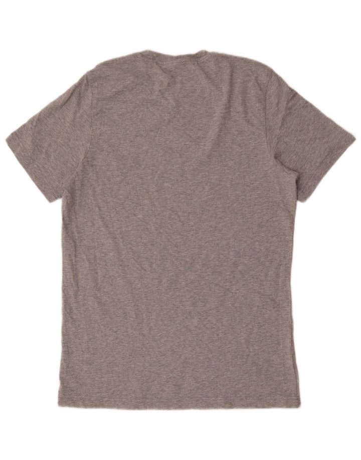 Męski T-shirt z grafiką ADIDAS, średni szary, nakrapiany