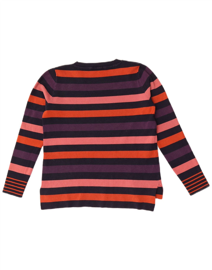 Sweter damski Oasis z okrągłym dekoltem, UK 10, małe, wielokolorowe paski