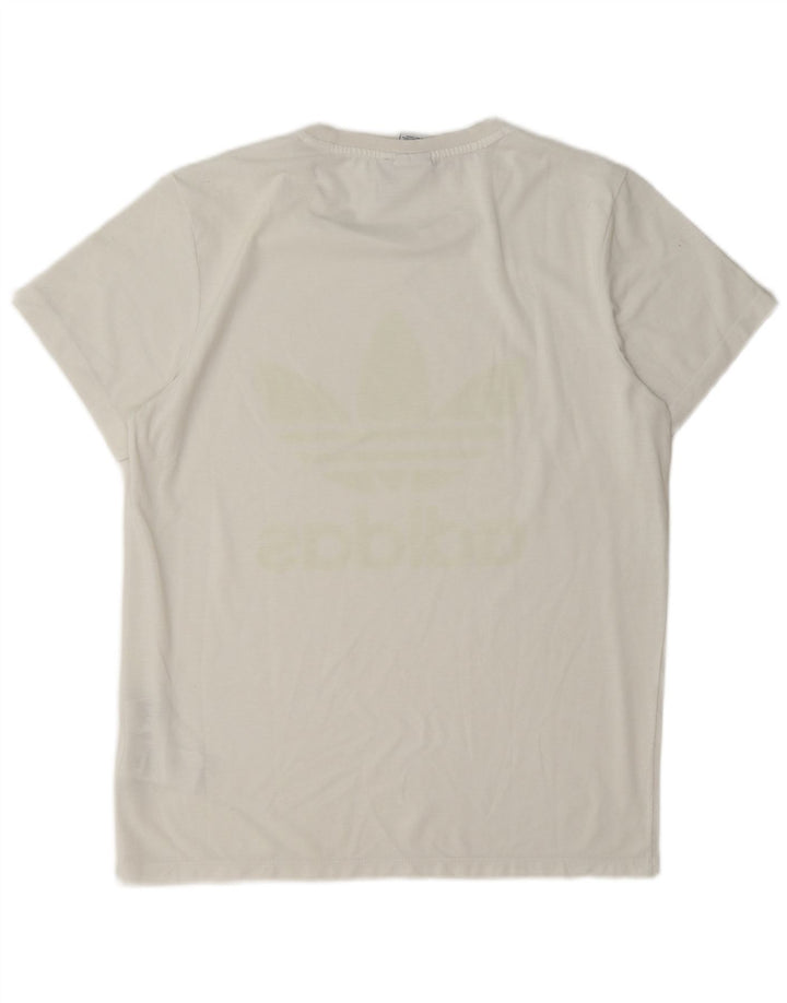 Damska koszulka Adidas Oversized Graphic Top UK 8 Small White
