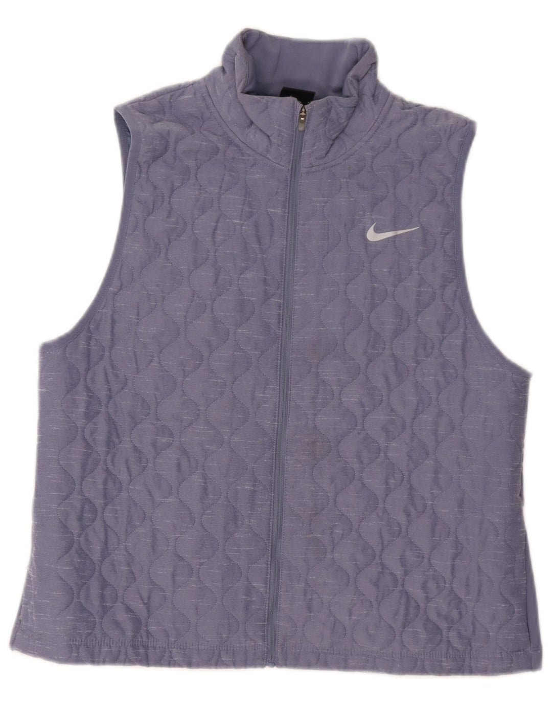 Damska pikowana kamizelka do biegania Nike UK 16, duża, fioletowa, poliestrowa