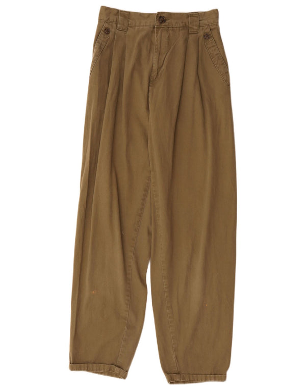 Damskie spodnie typu casual z wysokim stanem i wysokim stanem Topshop UK 6 XS W26 L28 Khaki