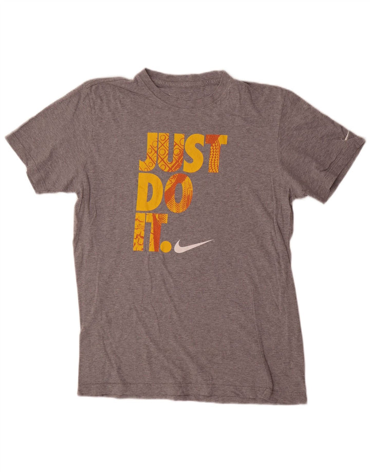 Męski T-shirt z grafiką Nike Standard Fit, średni szary