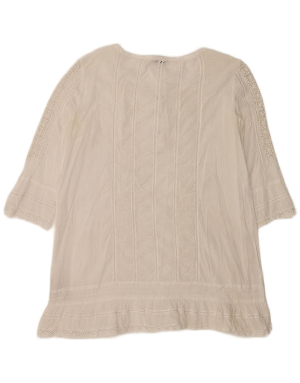 Damska tunika oversize z rękawem 3/4 Henry's IT 40 Small White