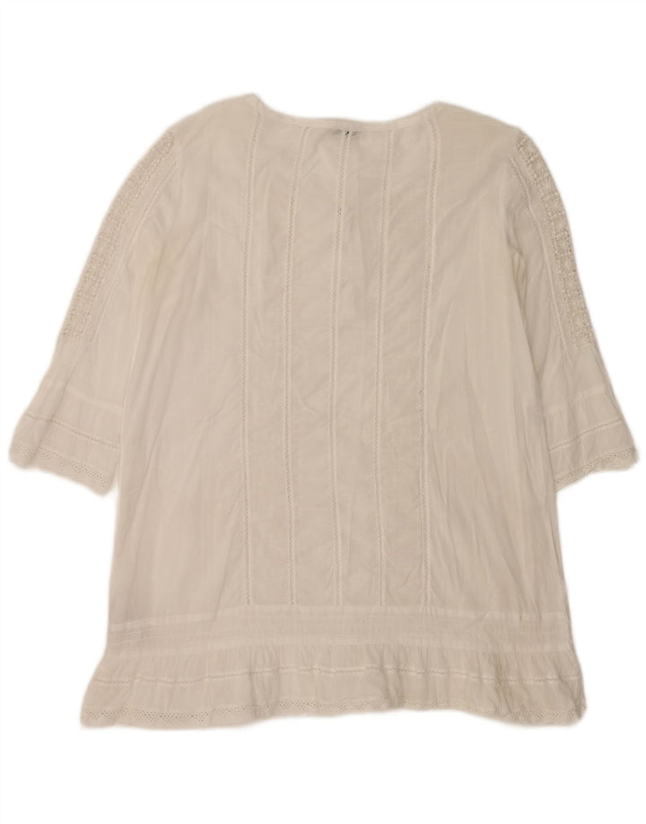 Damska tunika oversize z rękawem 3/4 Henry's IT 40 Small White