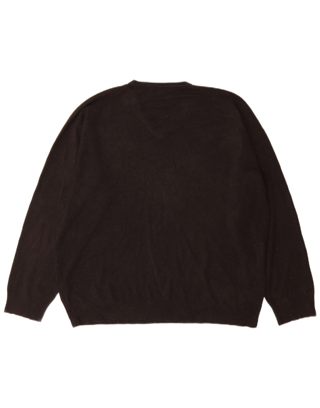 Marks & Spencer Męski sweter z dekoltem w kształcie litery V, 2XL, czarny akryl