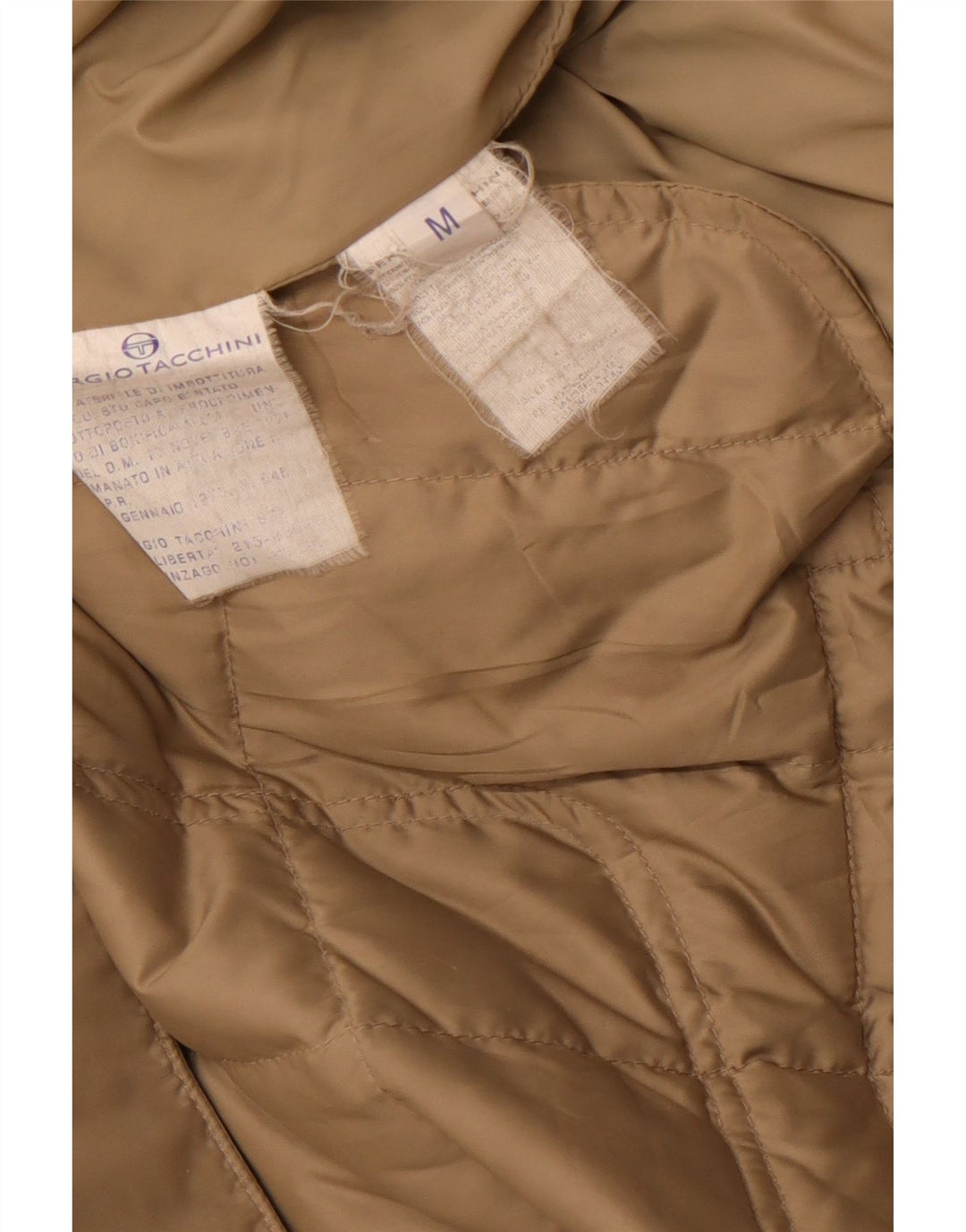 SERGIO TACCHINI Męska ocieplana kurtka UK 38 Średni Beż