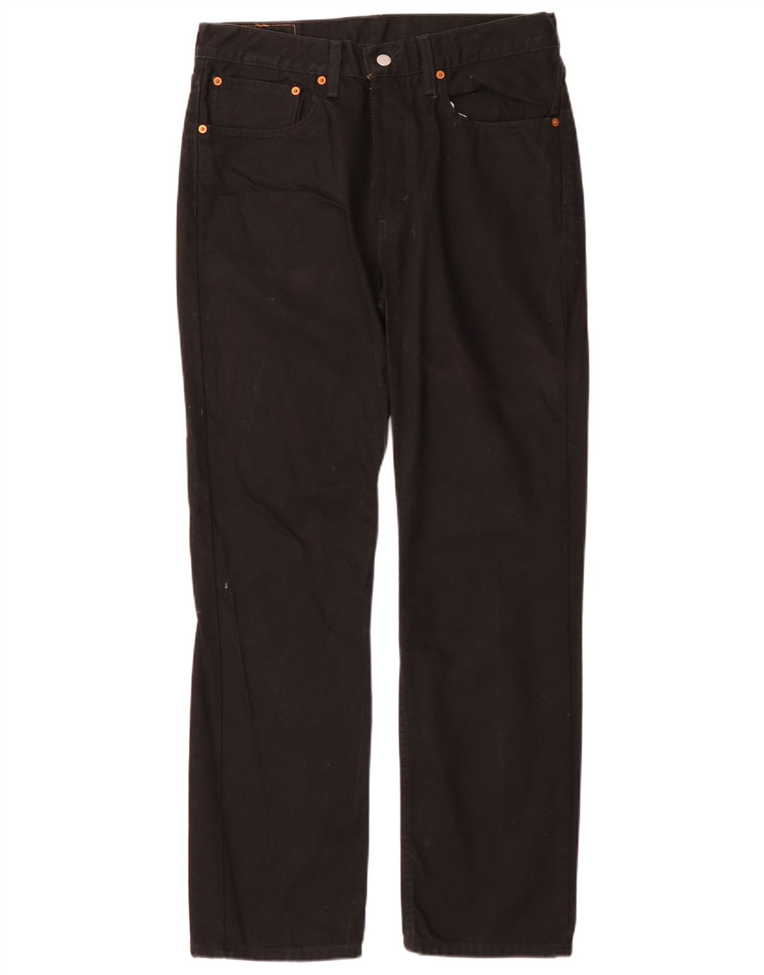 Męskie jeansy Levi's 516 Slim Straight W34 L32 Czarna bawełna