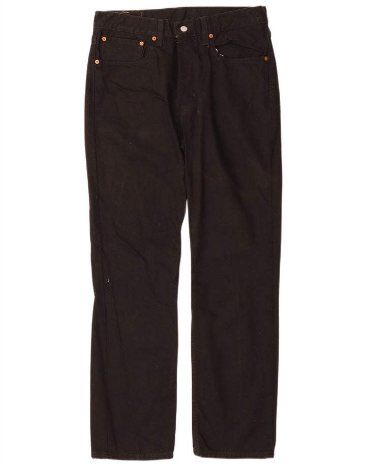 Męskie jeansy Levi's 516 Slim Straight W34 L32 Czarna bawełna