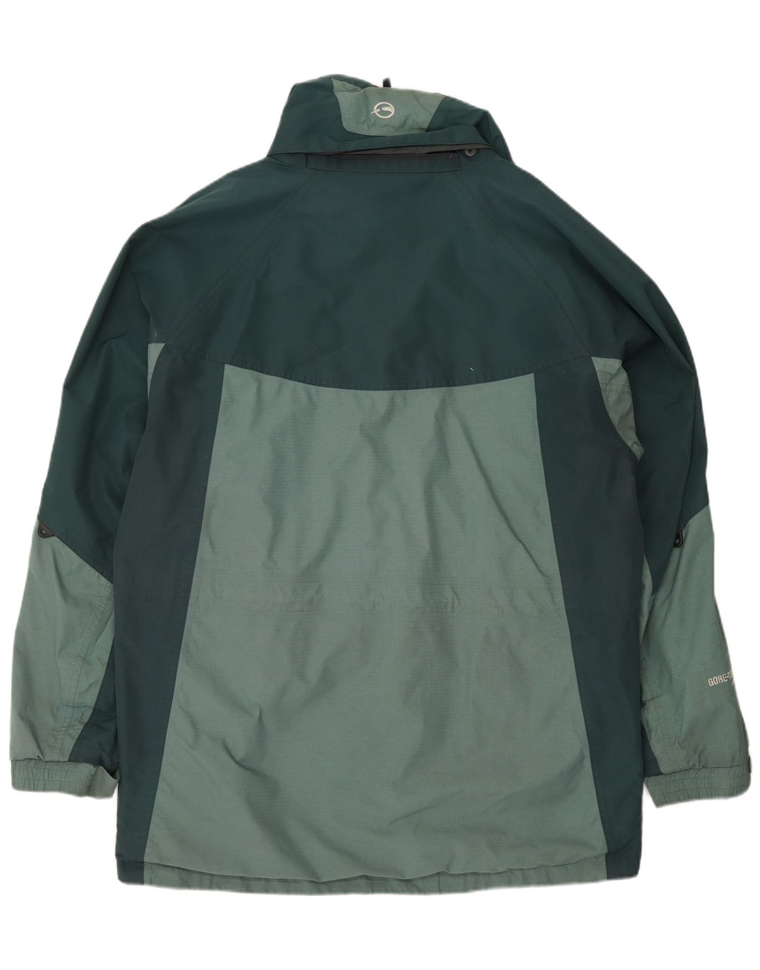 Męska kurtka przeciwdeszczowa Sprayway Gore-Tex UK 40, duża, zielona poliamid z blokami kolorów