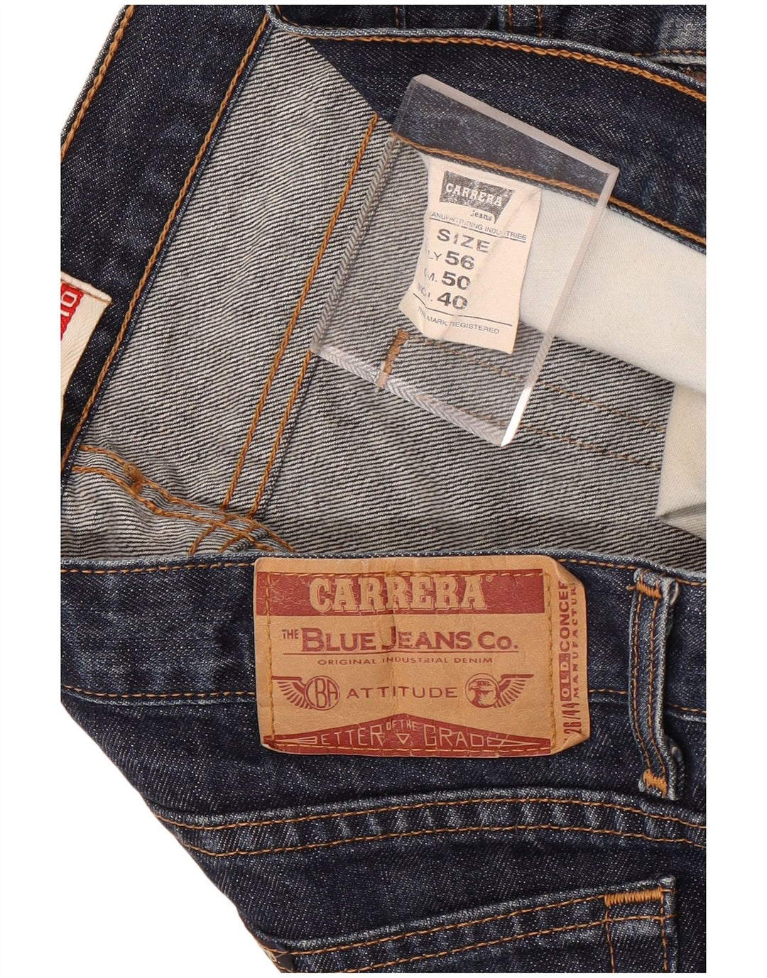 Męskie jeansy Carrera 710 Straight W40 L32 Granatowa bawełna