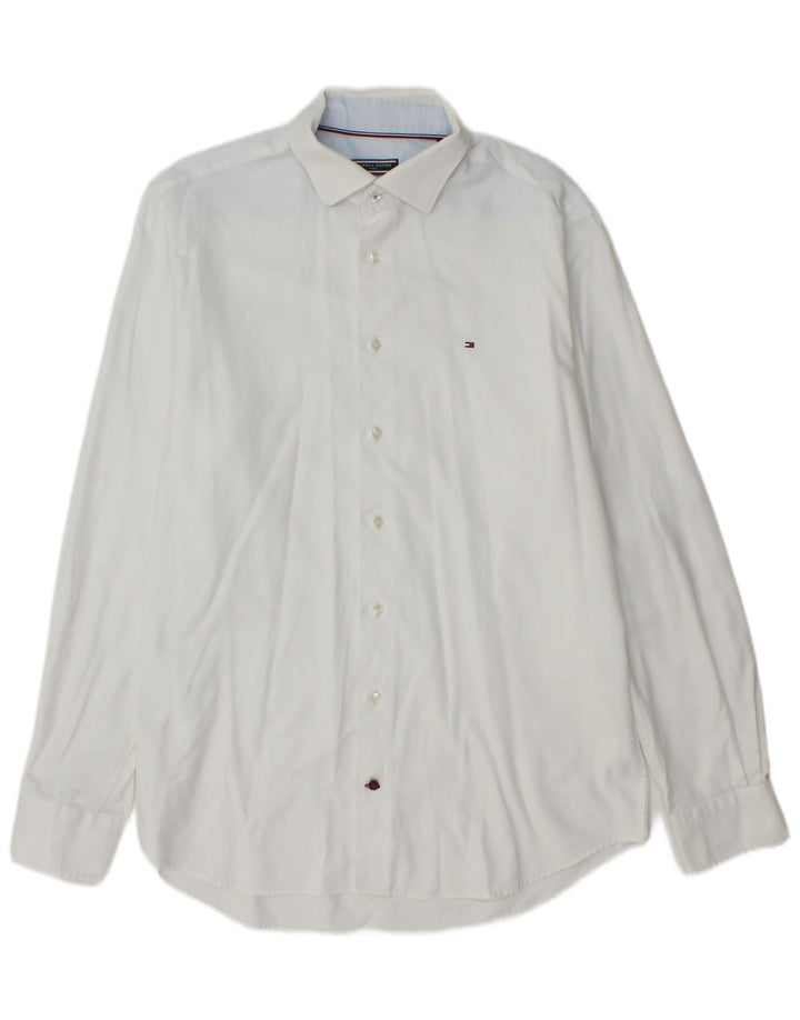 Koszula męska Tommy Hilfiger o regularnym kroju, rozmiar 42 16 1/2, duża biała