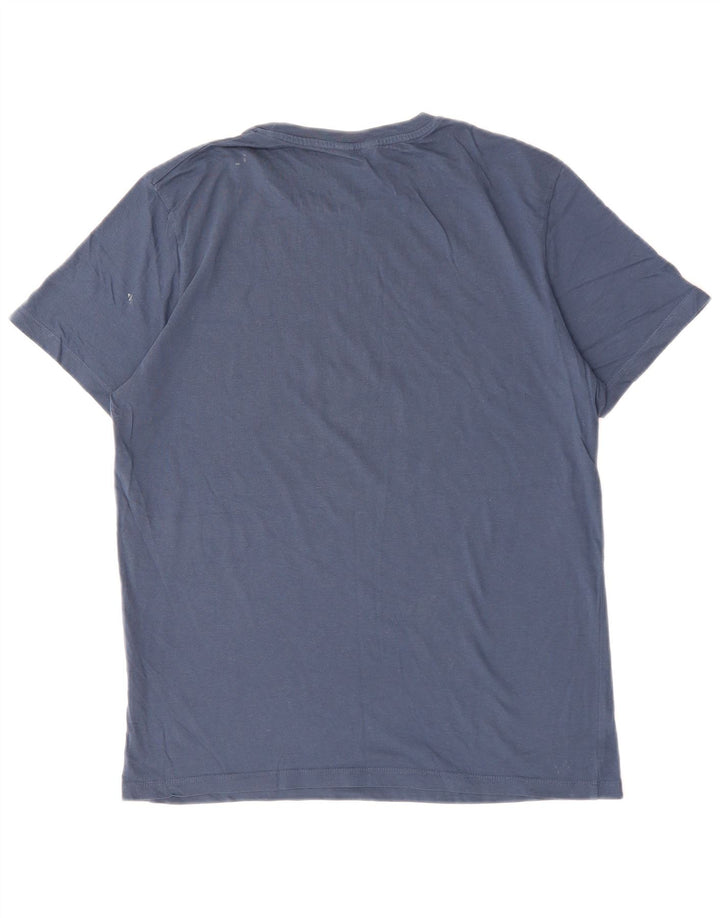T-shirt męski JACK & JONES, średni, granatowy, bawełniany