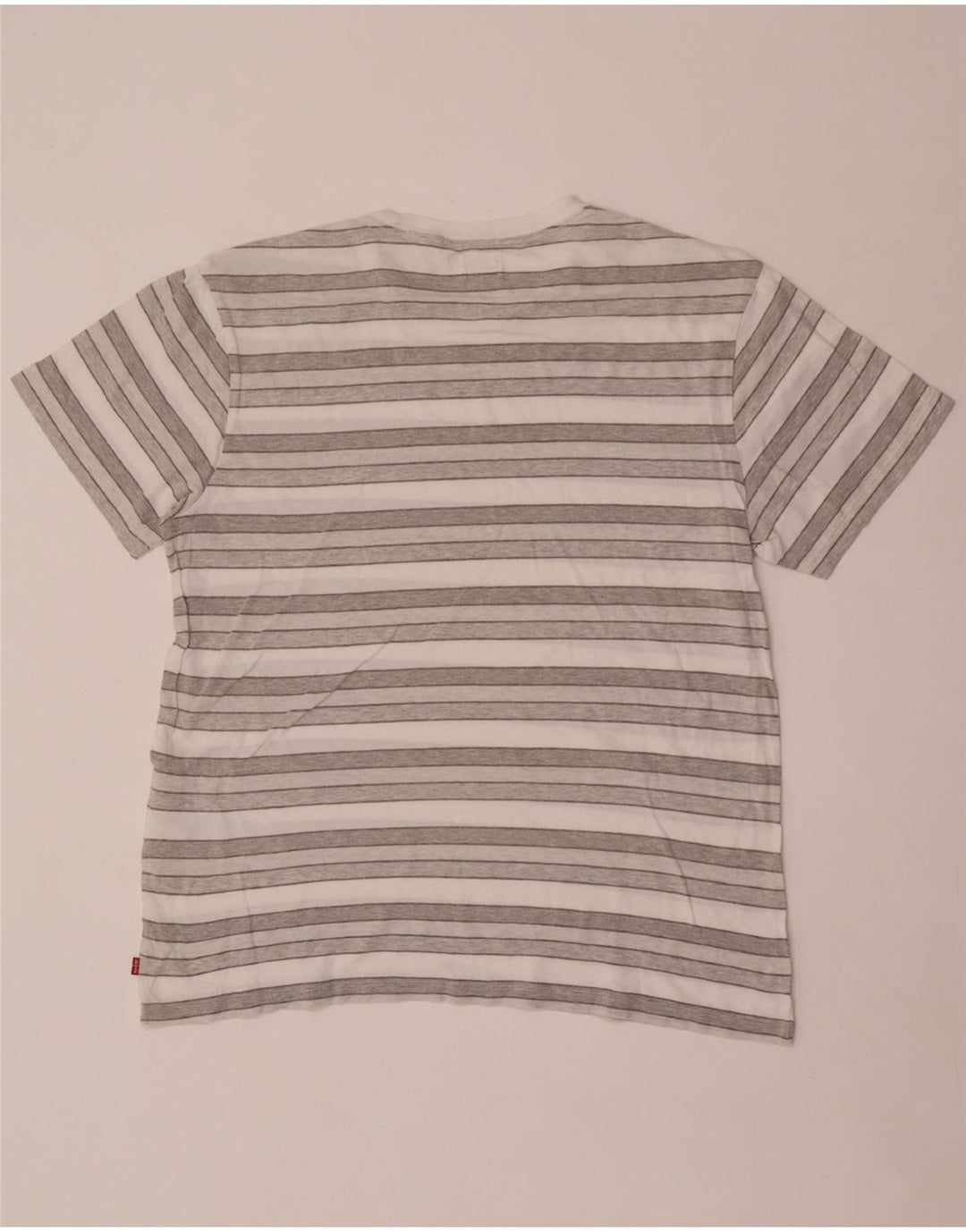 Męski t-shirt Levi's, duży, szary, bawełniany w paski