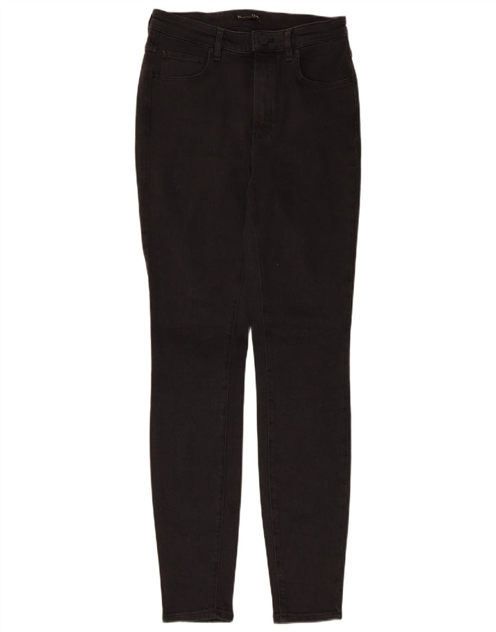Damskie jeansy skinny Massimo Dutti EU 38 Small W28 L30 Czarny poliester
