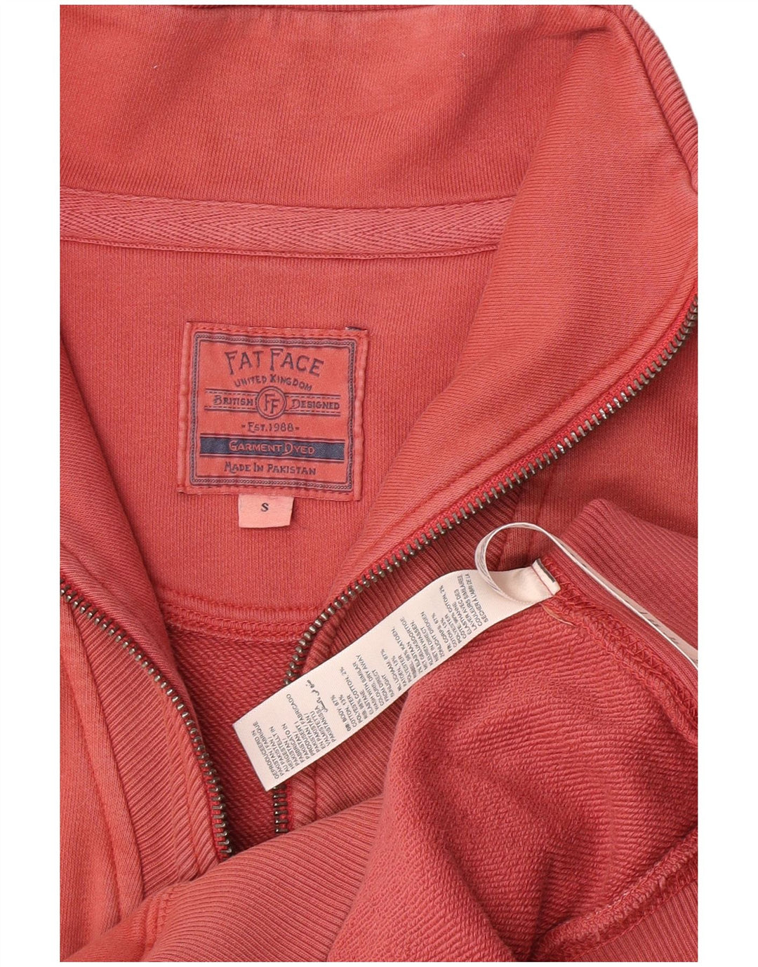 Damski sweter oversize Fat Face z zamkiem błyskawicznym, UK 10, mały, różowy