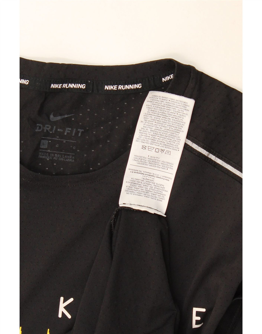 Męski T-shirt NIKE Dri Fit z grafiką, duży, czarny poliester