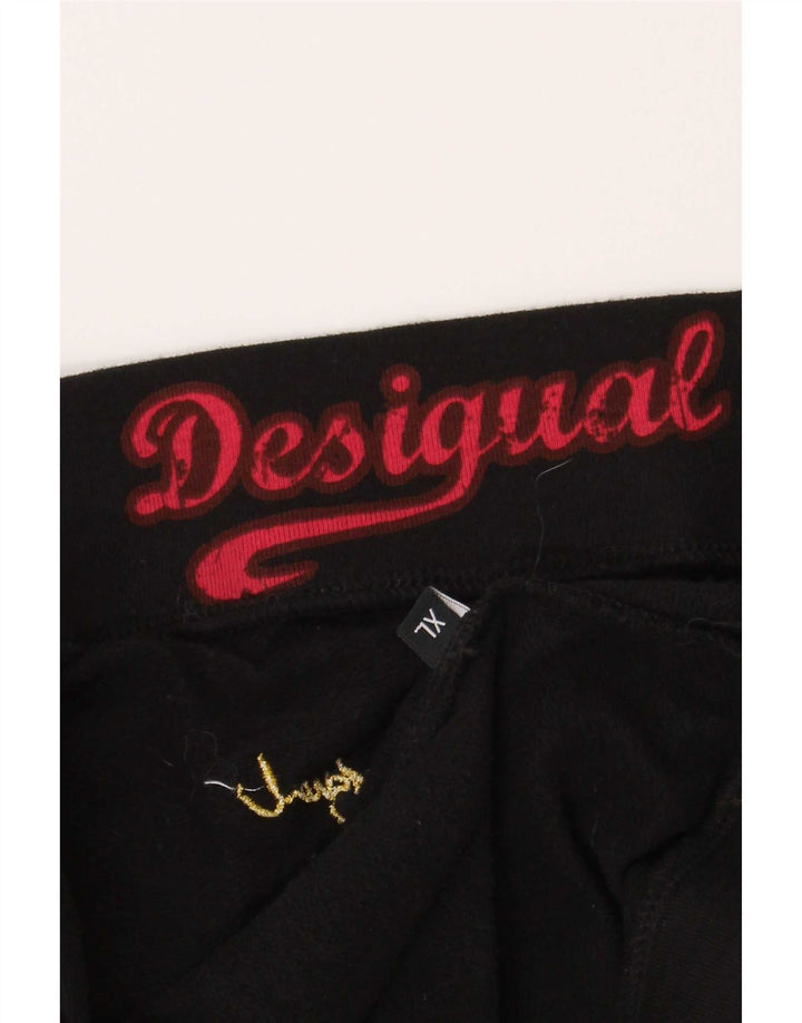 Desigual damska mini spódniczka XL W36 czarna geometryczna